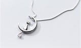 Silver Cat Moon Necklace®