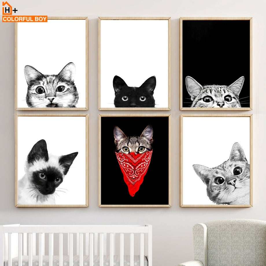 Funny Cat Wall Art Canvas®