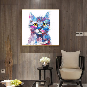 Cat Freestyle Canvas Wall Art