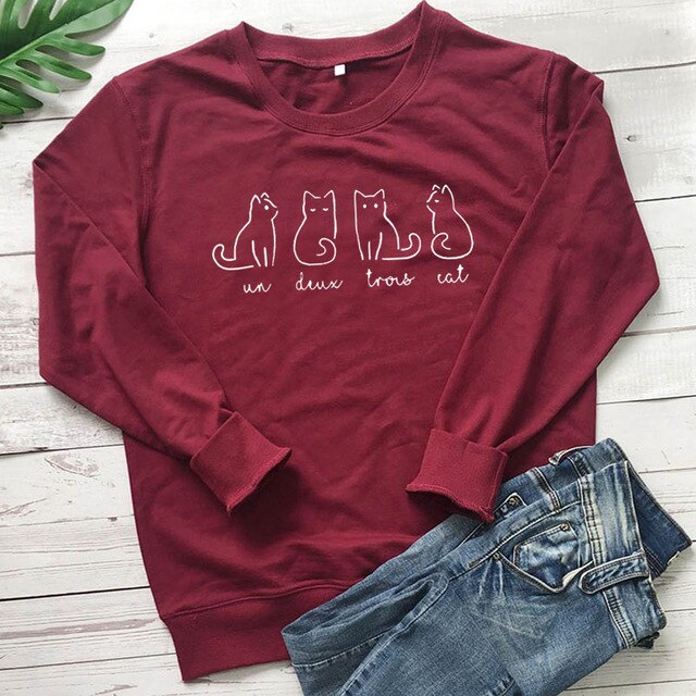 Un Deux Trois Cat Sweatshirt®