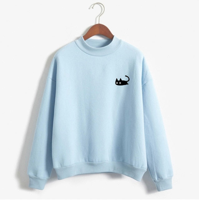 Kawaii Black Cat Sweatshirts ®