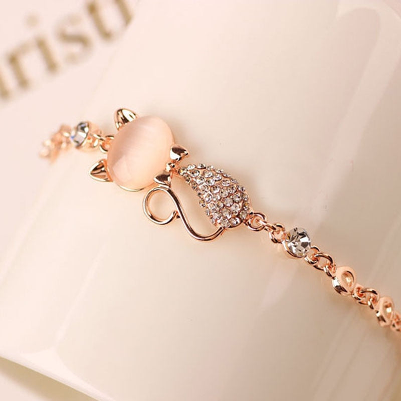 Rose Gold Cat Bracelet®