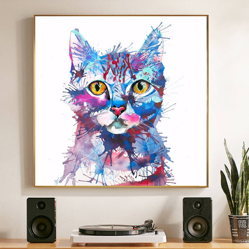 Cat Freestyle Canvas Wall Art