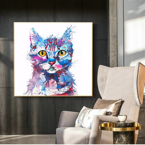 Cat Freestyle Canvas Wall Art