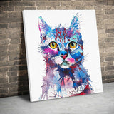 Cat Freestyle Canvas Wall Art